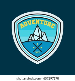Adventure badge graphic design emblem.