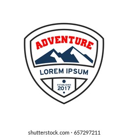 Adventure badge graphic design emblem.