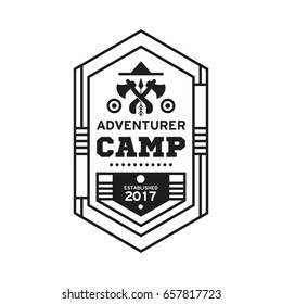 Adventure badge graphic design emblem.