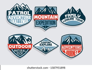 ADVENTURE BADGE PATCH DESIGN SET PACK