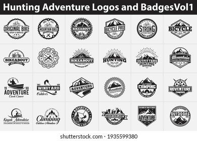 Adventure Badges and Logo Design Template