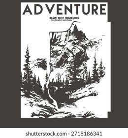 Aventura Começar Com Montanhas Ao Ar Livre