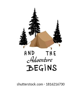 and the adventure begins logo
