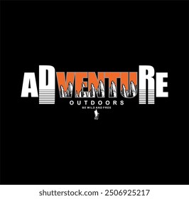 And The Adventure Begins, Outdoors Vintage T shirt,sweatshirt,hoodie, design print ready template vector art. 