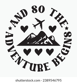 And so the adventure begins retro t shirt