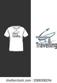 Adventure begins travel text lettering Free Vector|travel t shirt design,happiness is travelling