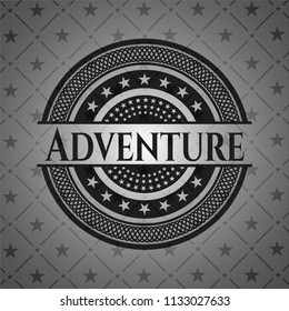 Adventure black emblem. Vintage.