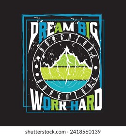 Adventure black t shirt design