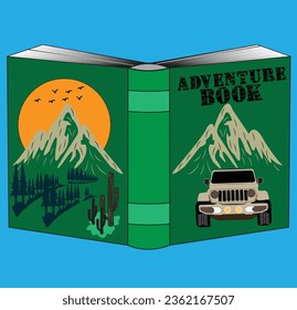 Adventure Book vector T-Shirt Design
