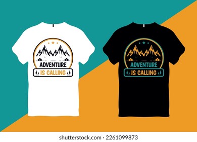 Adventure is Calling Camping T shirt Design 