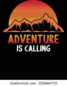 Adventure is calling evergreen tshirt