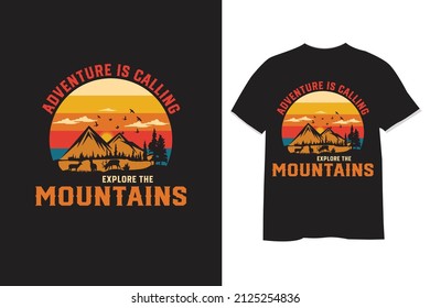 la aventura está llamando a explorar las montañas 