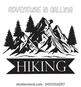 Adventure is calling HIKING Design