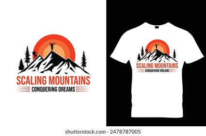 Aventura es llamar solo necesito ir de senderismo tipografía retro Antiguas T Shirt Vector Plantilla Diseño.