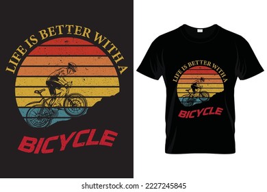 Adventure is calling mountain bike t-shirt design for adventure lovers