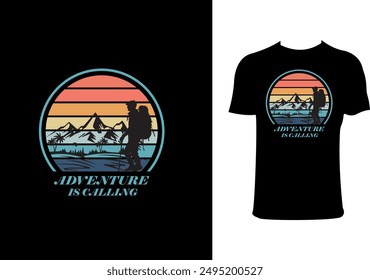 Adventure is calling t-shirt design -2