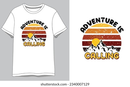 Adventure is Calling T-shirt vector Design