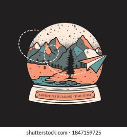 Adventure Is Calling Vector Illustration