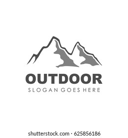 Adventure, camping, and outdoor logo design vector