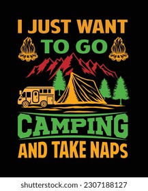 adventure camping t-shirt design, retro vintage camping design,