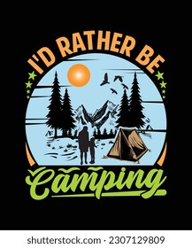 adventure camping  t-shirt design, typography, shirt, camp