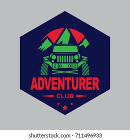 Adventure car design template