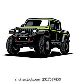 adventure car illustration icon vector
