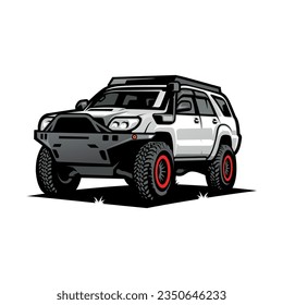 vector de ilustración de coche de aventura aislado