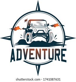 Adventure Car Logo Emblem Illustration Stock Vector (Royalty Free ...