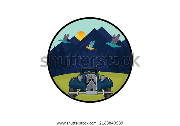 Adventure car logo template,\
Travel and tourism vector logo. Travel and leisure vector\
design.