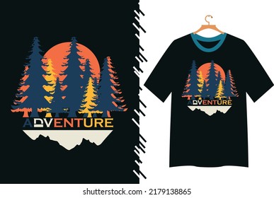 adventure car t shirt design