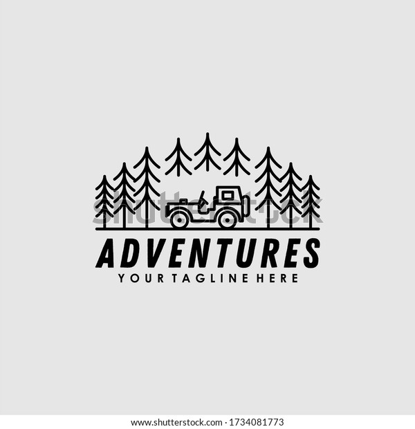 Adventure car tree logo\
design