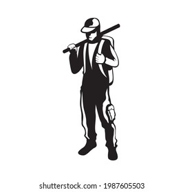 Adventure character logo design illustration vector eps format , suitable for your design needs, logo, illustration, animation, etc.
