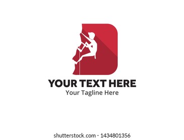adventure climber unique simple logo creative design in flat style with color . hiker traveler creative simple logo creative design in flat style with color