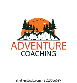 Adventure Compass logo design template.