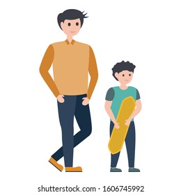 
Adventure, dad son Vector Illustration icon which can be easily modified
