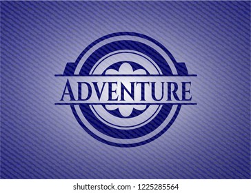 Adventure denim background