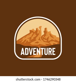 Adventure Design Badge Badges Symbol Outdoor Logo Emblem Patch Vector Illustration