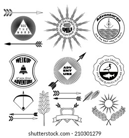 Adventure design  elements stock vector