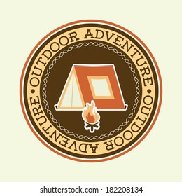adventure design over white background, vector illustration