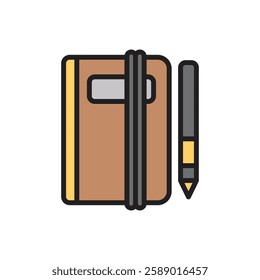 Adventure Diary Icon Vector Illustration