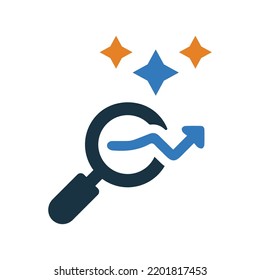 Aventura, descubrible, icono de descubrimiento. EPS vectoriales de estilo glifo.