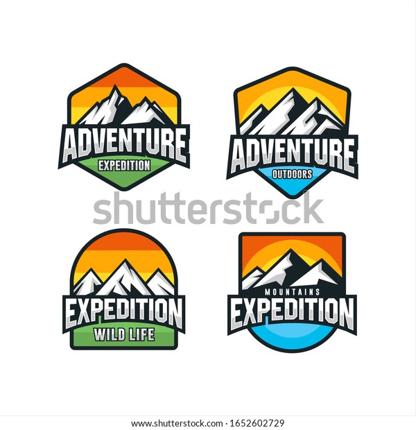Adventure expedition\
mountains outdoor\
logos