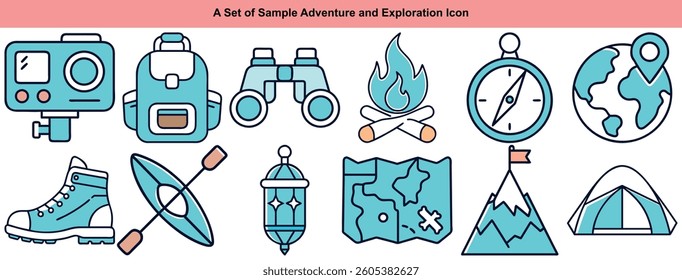 Adventure and Exploration Icon Set
