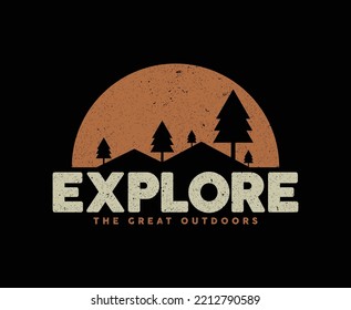 Adventure Explore illustration Vector T-shirt Design