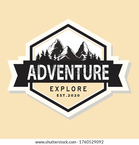 adventure explore logo concept. adventure logo template