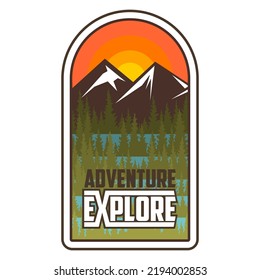 adventure of explore vector illustration