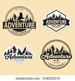 Adventure Explorer Logo Concept Adventure Logo Stock Vector (Royalty ...