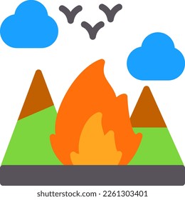 Adventure Flat Vector Icon Design