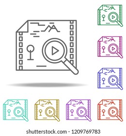 adventure game outline icon. Elements of Game development in multi color style icons. Simple icon for websites, web design, mobile app, info graphics